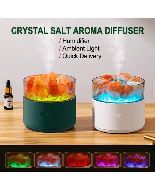 Cool-Mist Impeller Air Humidifier Crystal Salt Aro...