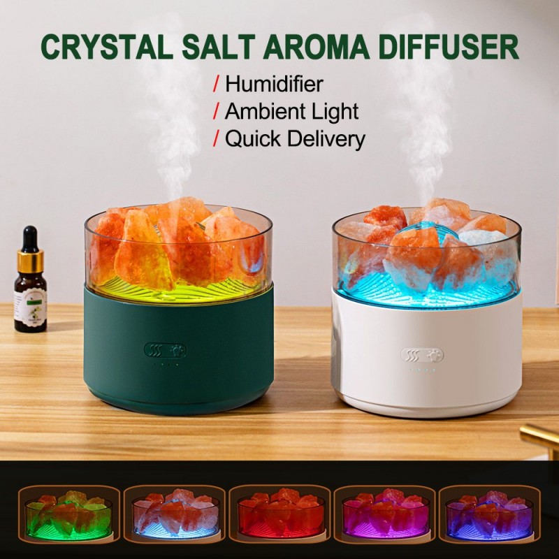 Cool-Mist Impeller Air Humidifier Crystal Salt Aro...