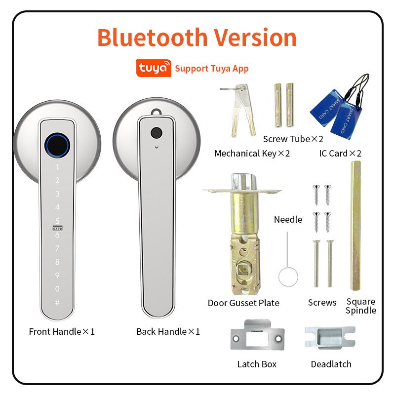 Graffiti Bluetooth Smart Door Lock For Home And Office, With Fingerprint Recognition