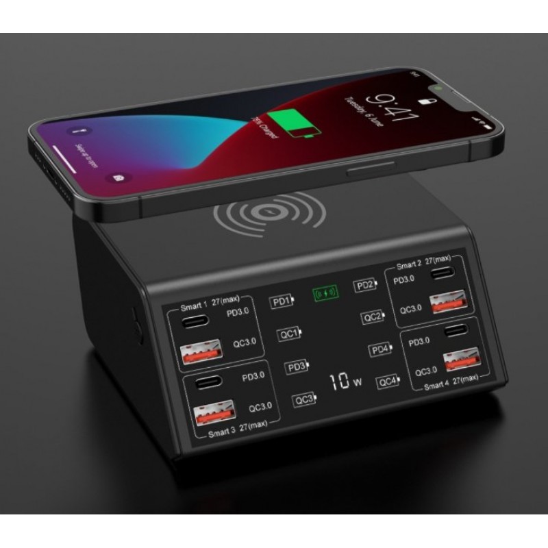 Wireless Charger Desktop Charger 8 Quick Charge