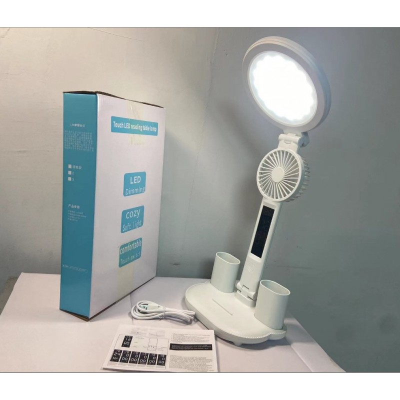 Led Rechargeable Reading Desk Folding Smart Touch Desk Lamp