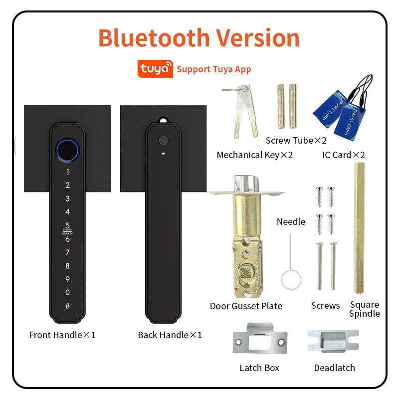 Graffiti Bluetooth Smart Door Lock For Home And Office, With Fingerprint Recognition