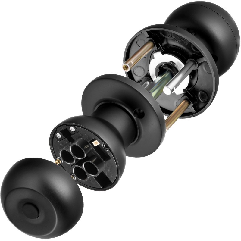 VEVOR Smart Door Knob, Biometric Door Lock Bluetooth Smart Lock, Fingerprint Smart Lock With APP Control, Easy Installation Door Lock, For Home Bedrooms, Cloakroom, Hotels, Apartments Offices, Black