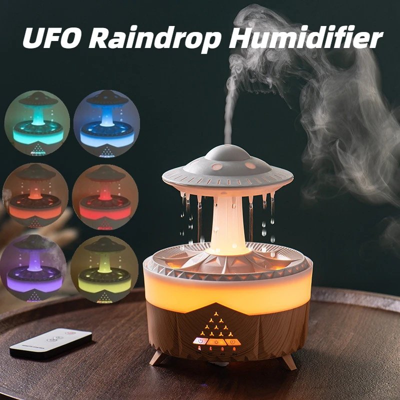 New UFO Raindrop Humidifier Water Drop Air Humidif...