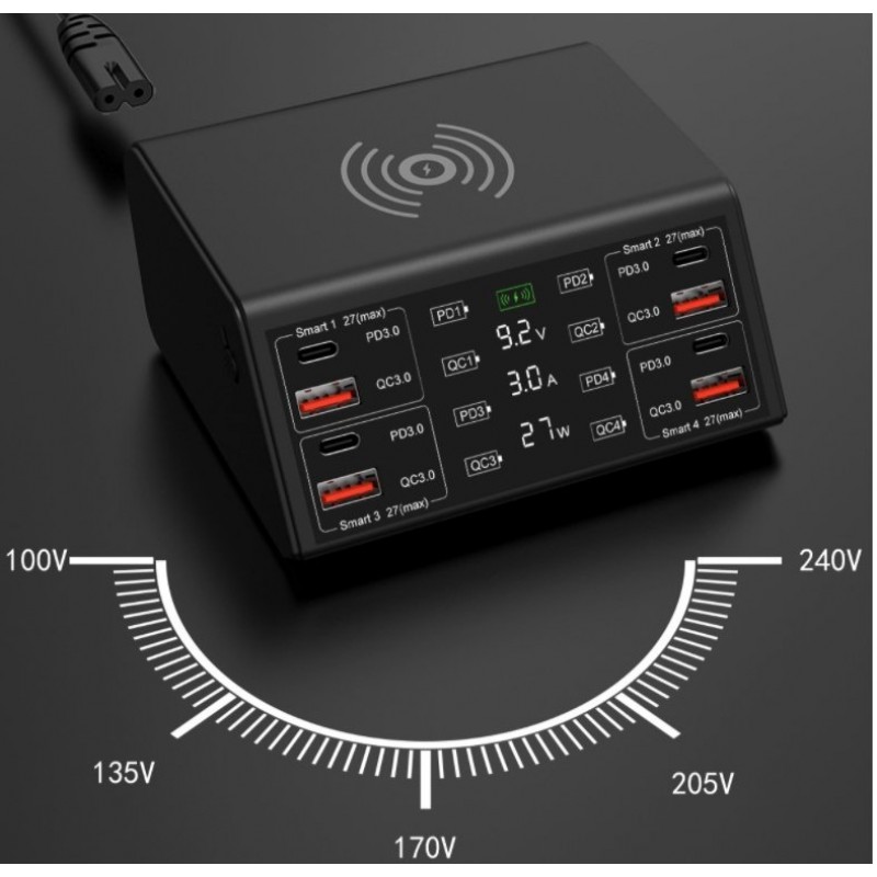 Wireless Charger Desktop Charger 8 Quick Charge