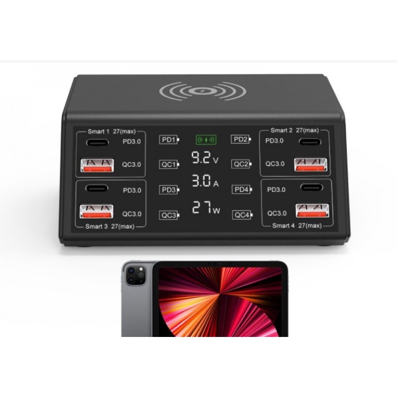 Wireless Charger Desktop Charger 8 Quick Charge