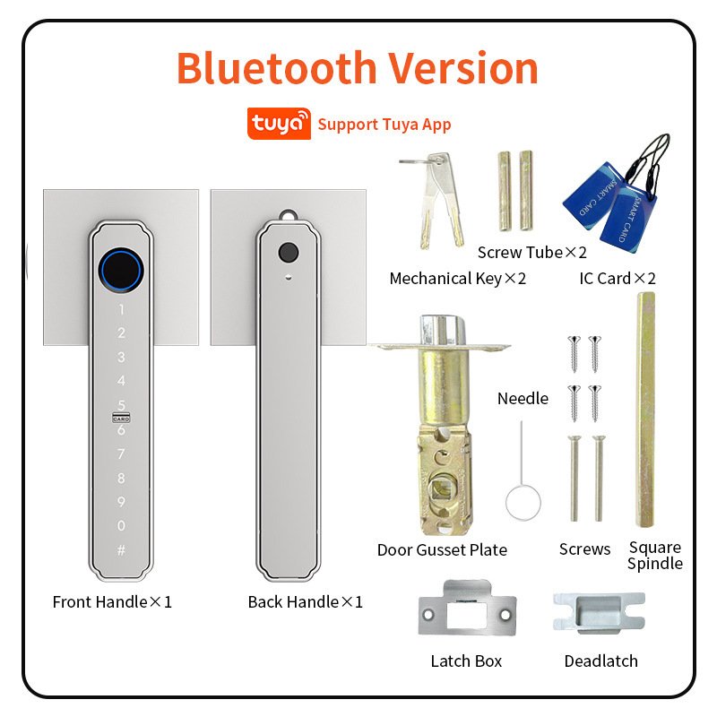Graffiti Bluetooth Smart Door Lock For Home And Office, With Fingerprint Recognition