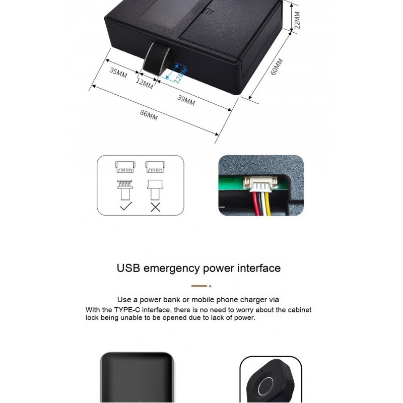 Smart Drawer Locker Wardrobe Electronic Office File Cabinet Dressing Cabinet Lock