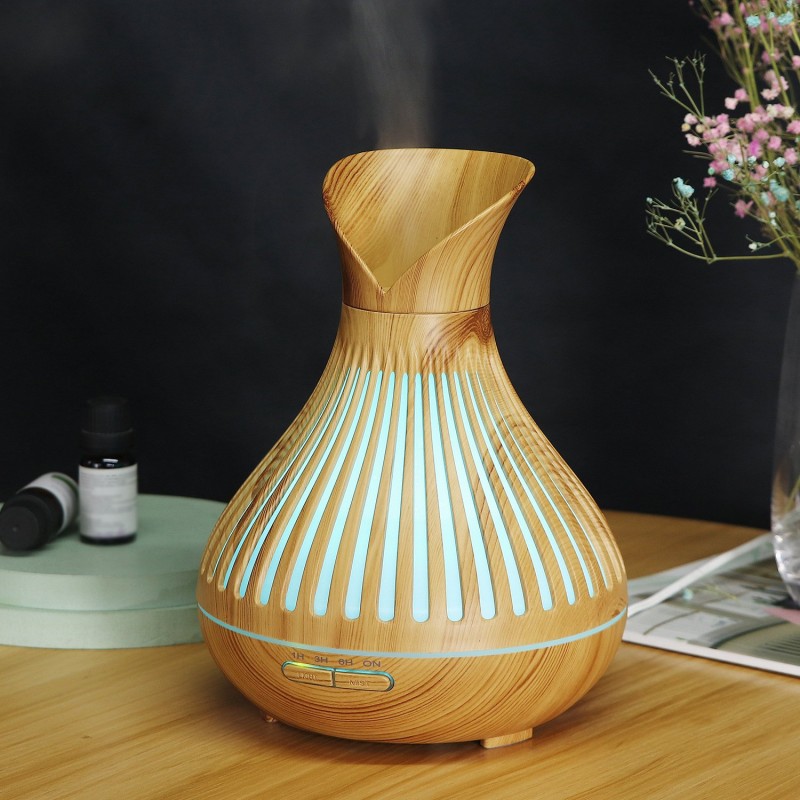 New Aroma Diffuser 500ml Wood Grain Humidifier Hou...
